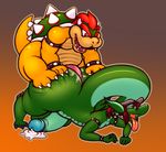  anal anthro bowser dragon male male/male mario_bros mike_(character) nintendo penis sex video_games yowesephth 