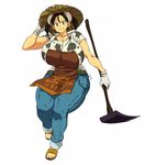  1girl black_hair breasts cow_girl cow_girl_(hataraki) female gigantic_breasts gloves hataraki_ari horns solo sukimi_(hataraki) yellow_eyes 