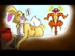  ! 2014 blush disney feline jar lagomorph looking_back male mammal rabbit rcc2002 tigger winnie_the_pooh 