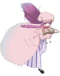  bad_id bad_pixiv_id from_above hat long_hair mary_janes muranisaki patchouli_knowledge purple_eyes purple_hair robe shoes solo striped stuffed_toy touhou walking 