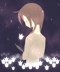  artist_request braid brown_hair closed_eyes flower long_sleeves madotsuki solo twin_braids yume_nikki 