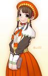  brown_eyes brown_hair guild_sweetheart hat kei_jiei monster_hunter monster_hunter_3 solo 