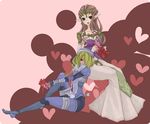  androgynous bad_id bad_pixiv_id bandages blonde_hair blue_eyes braid dual_persona heart jewelry long_hair mask multiple_girls pointy_ears princess_zelda red_eyes reverse_trap sayu030b sheik surcoat the_legend_of_zelda the_legend_of_zelda:_ocarina_of_time the_legend_of_zelda:_twilight_princess valentine 