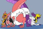  anthro bleach breasts claws da-fuze diaper dragon female rangiku_matsumoto tia_halibel 