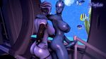  2015 alien anal anal_penetration animated areola asari big_breasts breasts dickgirl dickgirl/dickgirl erect_nipples erection imflain3d intersex intersex/intersex liara_t&#039;soni mass_effect masturbation nipples nude penetration penis sex video_games 