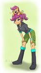  &lt;3 2015 blush boots clothing duo equine female flapping friendship_is_magic hair hoodie mammal my_little_pony pegasus purple_hair scootaloo_(eg) scootaloo_(mlp) shorts ta-na wings 