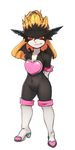  34no404 arms_behind_back bat_wings boots bottomless breasts cleavage cosplay elbow_gloves furry gloves imp lips long_hair midna mini_wings orange_hair pointy_ears red_eyes rouge_the_bat rouge_the_bat_(cosplay) small_breasts solo sonic_the_hedgehog the_legend_of_zelda the_legend_of_zelda:_twilight_princess thigh_boots thighhighs wings yellow_sclera 
