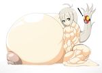  breasts devmgf extreme_muscles gigantic_breasts milk white_hair 