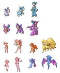  animalization breasts centauroid child claws cleavage clefable clefairy commentary_request full_body gen_1_pokemon genderswap genderswap_(mtf) golbat horn jigglypuff monster_girl multiple_tails nidoking nidoqueen nidoran nidorina nidorino ninetales personification pixel_art pointy_ears pokemon small_breasts tail transparent_background vulpix wigglytuff wings zubat 