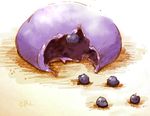  blueberry chai chick commentary daifuku dessert food fruit no_humans original 
