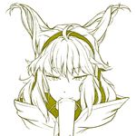  cape earmuffs hiyuu_(flying_bear) monochrome ritual_baton short_hair simple_background smile solo touhou toyosatomimi_no_miko white_background 