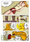  charmander comic door mirror misty nintendo pikachu pok&eacute;ball pok&eacute;mon video_games 