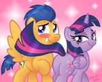  2014 aleximusprime bedroom_eyes blue_eyes blue_hair blush cutie_mark duo equine female flash_sentry_(mlp) flirting friendship_is_magic hair half-closed_eyes horn male mammal multicolored_hair my_little_pony pegasus purple_hair twilight_sparkle_(mlp) two_tone_hair winged_unicorn wings 