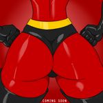  1girl aeolus06 ass gloves helen_parr milf red spandex the_incredibles thick_thighs wide_hips 