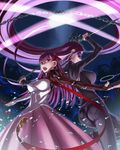  back-to-back breasts chain fate/hollow_ataraxia fate/stay_night fate_(series) highres honjou_raita large_breasts long_hair long_sleeves matou_sakura multiple_girls open_mouth rider skirt 