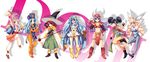  anapom animal_ears armor bad_id bad_pixiv_id bag bikini_armor black_hair blonde_hair blue_hair blush boots breasts brown_eyes bunny_ears bunny_girl bunnysuit cape chinese_clothes cleavage dragon_quest dragon_quest_iii earrings fighter_(dq3) green_eyes hat highres jester_(dq3) jewelry large_breasts long_hair mace mage_(dq3) medium_breasts merchant_(dq3) mitre multiple_girls one_eye_closed open_mouth pantyhose pink_hair priest_(dq3) purple_eyes purple_hair red_eyes red_hair sage_(dq3) sandals short_twintails smile soldier_(dq3) staff sword tabard twintails v weapon witch_hat yellow_eyes 