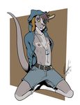  2015 abstract_background anthro bare_chest belt big_ears blue_eyes clothed clothing cub denim_shorts flat_color fur grey_hair grey_kangaroo hair half-dressed hoodie jacket kangaroo kneeling levi_west lonewolf_(343) looking_at_viewer male mammal marsupial midriff necklace nipples open_mouth pinup pose shorts solo spread_legs spreading teenager topless young 