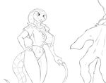  anthro breasts clothing female panties reptile scalie shandi snake spotty_the_cheetah underwear whip 