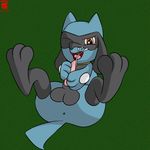  anus cum cum_on_face gipbandit male masturbation nintendo one_eye_closed open_mouth penis pok&eacute;mon riolu solo tapering_penis video_games 