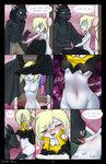  anthro bat blonde_hair breasts closet clothed clothing comic dani_(devoid-kiss) devoid-kiss dressing female hair half-dressed licking male mammal mouse nipples rodent tongue tongue_out velemir 