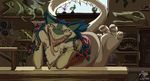  2015 beads braided_hair claws hair jammerhighwind near open_mouth sergal shelves skull toe_claws 