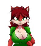  animated anthro big_breasts bouncing_breasts breasts canine female fox fur hair huge_breasts jogging k9wolf long_hair looking_at_viewer mammal plain_background red_fur red_hair running solo vicki_valentine voluptuous white_background 