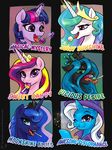  2015 candy changeling equine female feral friendship_is_magic horn karol_pawlinski lollipop mammal my_little_pony princess_cadance_(mlp) princess_celestia_(mlp) princess_luna_(mlp) queen_chrysalis_(mlp) trixie_(mlp) twilight_sparkle_(mlp) unicorn 