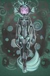  2012 animal_ears anthro breasts female fish hair hi_res luna marine purple_eyes raptor007 smile solo spacesuit 