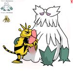  abomasnow ambiguous_gender duo electabuzz gipbandit handjob male nintendo penis plain_background pok&eacute;mon sex video_games white_background 