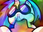  abstract_background blood blue_hair equine eyewear faceless_male fellatio female first_person_view friendship_is_magic fur glasses hair horn horse male male/female mammal my_little_pony nosebleed oral penis pokehidden pony saliva sex two_tone_hair vinyl_scratch_(mlp) white_fur 