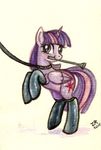  2015 bdsm clothed clothing clothings collar cutie_mark equine female feral friendship_is_magic fur hair horn horse invalid_tag legwear looking_at_viewer mammal mouth_hold multicolored_hair my_little_pony plain_background pony purple_eyes purple_fur smile socks solo submissive twilight_sparkle_(mlp) unicorn whip wings zarielcharoitite 