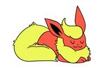  animated cub cute duo eevee eeveelution eyes_closed feral flareon nintendo plain_background pok&eacute;mon robosylveon video_games white_background young 