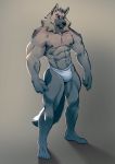  2019 abs anthro biceps canid canine canis clothing domestic_dog fur hi_res kemono male mammal muscular muscular_male pecs solo tiggon_the_great underwear 