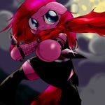  behind-space earth_pony equine female feral friendship_is_magic horse mammal my_little_pony ninja pinkamena_(mlp) pinkie_pie_(mlp) pony solo 