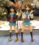  figma genderswap kita_high_school_uniform koizumi_itsuki_(female) kyonko lowres multiple_girls school_uniform suzumiya_haruhi_no_yuuutsu 