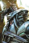  ambush artist_request dutch_(halo) energy_gun halo_(game) odst open_mouth plasma_rifle power_suit sangheili weapon 