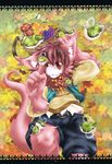  clothing cute date_natsuku dragon eyes_closed fur furred_dragon hair horn male young 