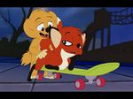  canine female feral fox from_behind hugo jungledyret_hugo male mammal penetration rita_(jungledyret) sex skateboard 