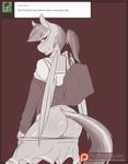  2015 alternate_hairstyle anthro anthrofied avante92 bag butt equine female friendship_is_magic looking_back mammal monochrome my_little_pony pegasus ponytail pussy rainbow_dash_(mlp) school_uniform schoolgirl schoolgirl_uniform solo tumblr undressing wings 