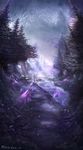  landscape no_humans peter_lee purple river scenery tree warcraft world_of_warcraft 