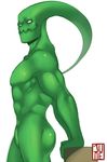  abs antennae goo green_body junelets league_of_legends looking_at_viewer male muscles penis slime smile solo video_games zac 