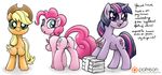  applejack_(mlp) breasts chest_boobs female_only friendship_is_magic looking_at_viewer my_little_pony nipples patreon pinkie_pie_(mlp) pussy sketch smudge_proof twilight_sparkle_(mlp) 