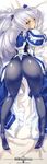  absurdres armor ass back-seamed_legwear big_hair bodysuit dakimakura drill_hair grey_hair grey_legwear highres huge_filesize kyoukaisenjou_no_horizon long_hair nate_mitotsudaira pantyhose satoyasu seamed_legwear solo yellow_eyes 