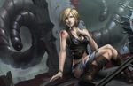  aya_brea blood breasts clothing female human mahenbu mammal monster parasite_eve tentacles torn_clothing twisted 
