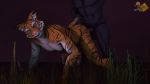  3d_(artwork) all_fours anal crouching digital_media_(artwork) feline green_eyes male male/male mammal nocturnalfuzz source_filmmaker tiger 