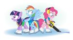  2015 alpha_channel chainsaw dm29 earth_pony equine female feral friendship_is_magic horn horse ice mammal my_little_pony pegasus pinkie_pie_(mlp) pony rainbow_dash_(mlp) tools twilight_sparkle_(mlp) winged_unicorn wings 