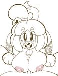  2015 animal_crossing anthro areola big_breasts breasts canine dog erect_nipples erection female isabelle_(animal_crossing) male mammal nintendo nipples penis sex titfuck twindrills video_games 