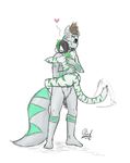  anthro cat cub dragon feline floaty_heart fur furred_dragon green_stripes hair horn hug link_(linktoreality) linktoreality male mammal nude smile wagging xelm young 