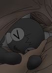  bed blanket cute demon disembodied_hand eyes_closed failure_succubus female horn o-den open_mouth sleeping 