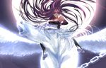  bellerophon blindfold breasts chain facial_mark fate/stay_night fate_(series) forehead_mark full_moon hei_tong_shi horse horseback_riding large_breasts long_hair looking_at_viewer moon nameless_dagger night night_sky pegasus purple_hair rider riding sky very_long_hair 